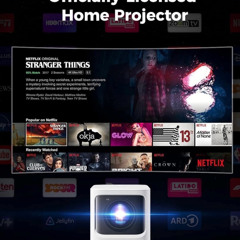 Smart Projector with Remote Control - Picture 4 of 4